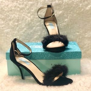 Betsey Johnson Women's Faux Fur Heels